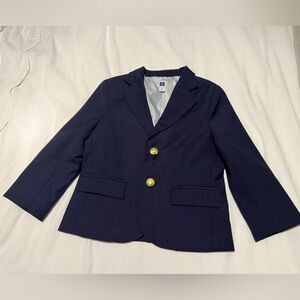 Janie and Jack Navy Blazer with Gold Buttons